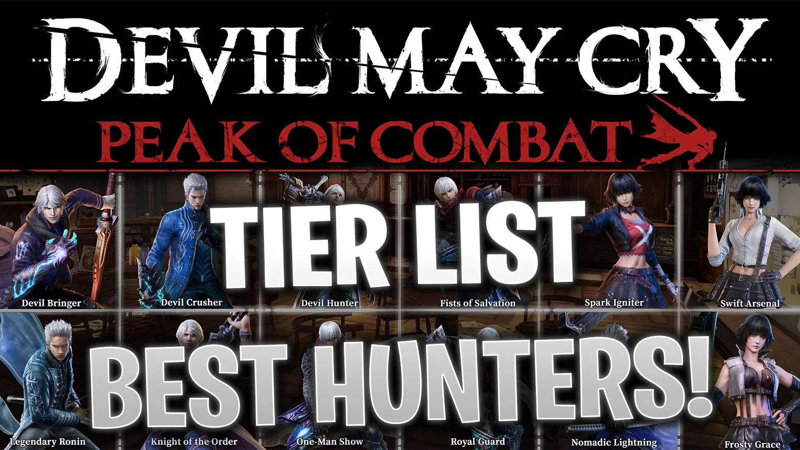 Devil May Cry Peak Of Combat Tier List - Best Hunters Ranked