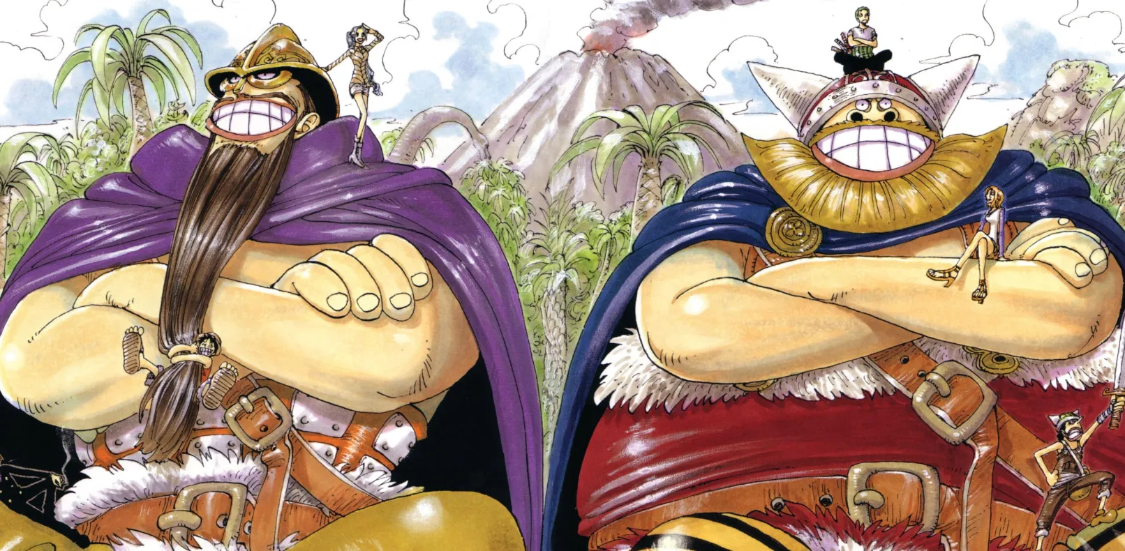 Dorry and Brogy arrived at Egghead in One Piece Chapter 1106.png