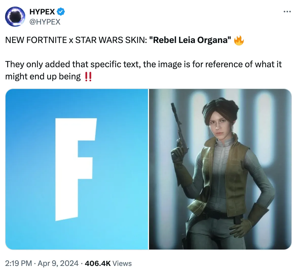 Leia Organa Skin in Fortnite x Star Wars.png