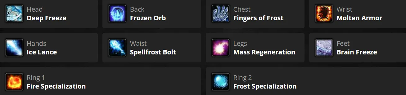 Frost Healer Runes