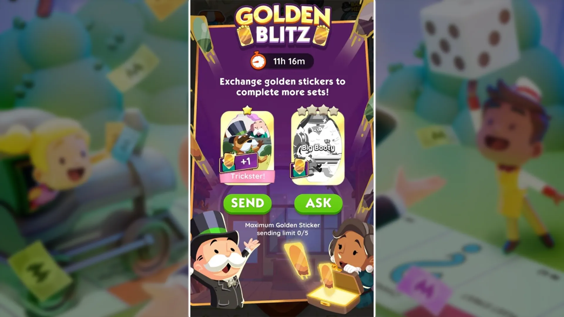 Monopoly GO! Golden Blitz Schedule For January 2024