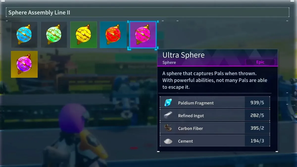 How to Craft Ultra Sphere in Palworld