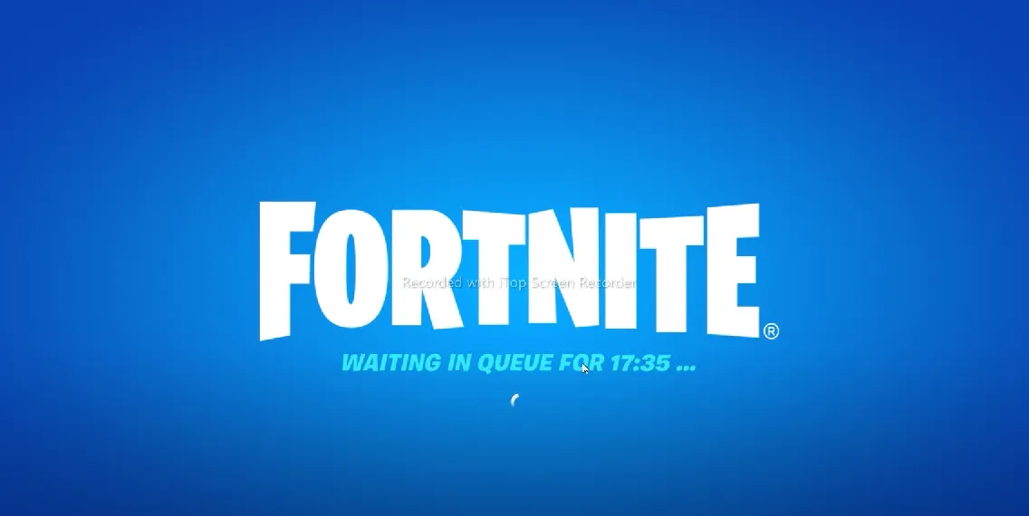 Infinite loading while trying to sign into Epic Games account on
