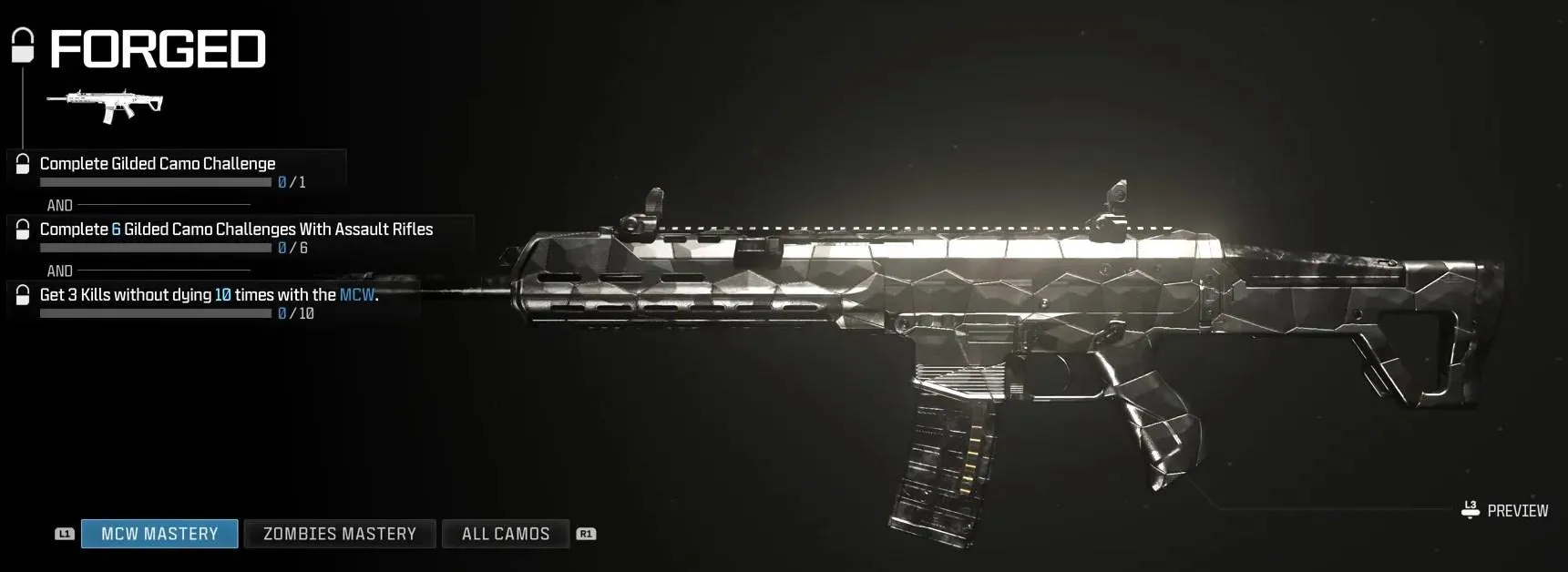 Walkthrough to Unlock Forged Camo for All Weapons