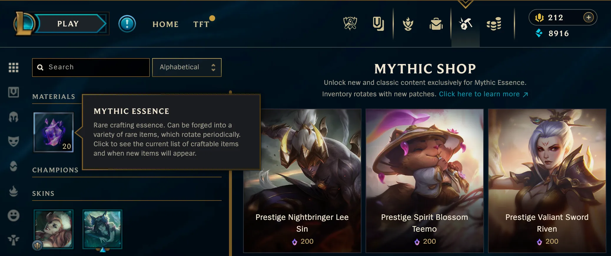 Mythic Shop