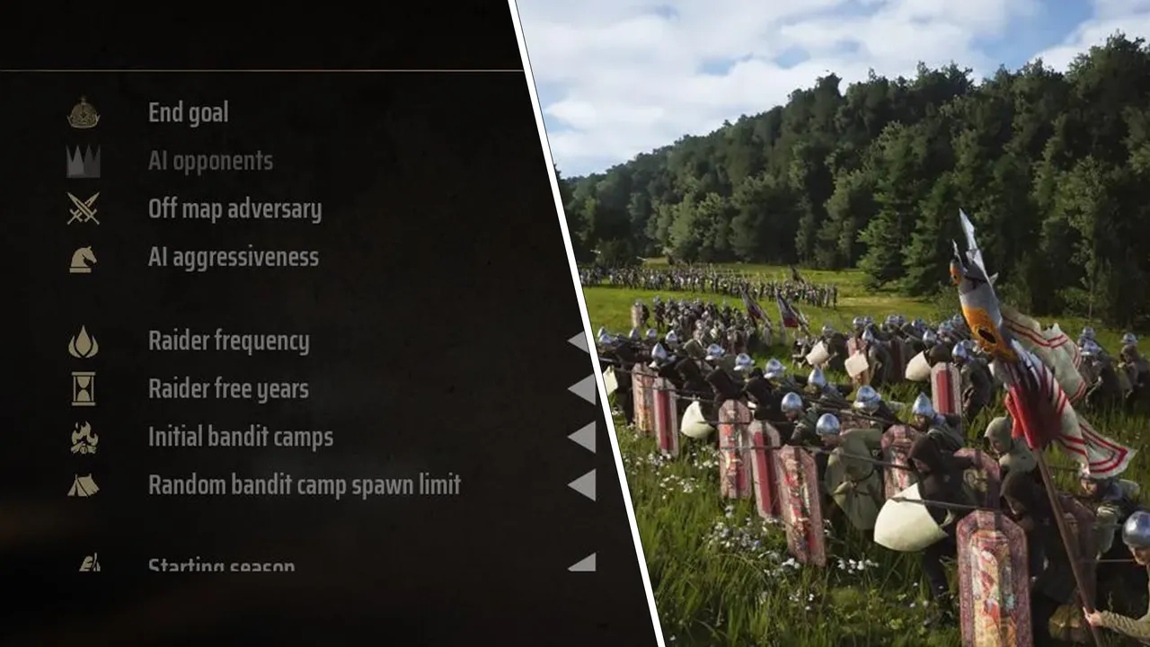 Manor Lords: List of All Difficulty Options & Templates