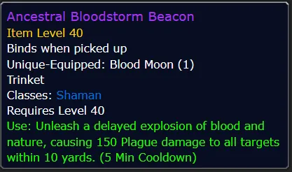 Ancestral Bloodstorm Beacon