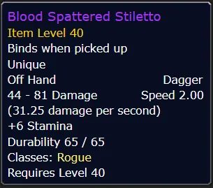 Blood Spattered Stiletto