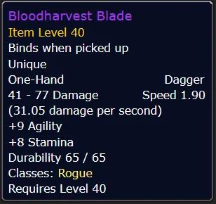 Bloodharvest Blade