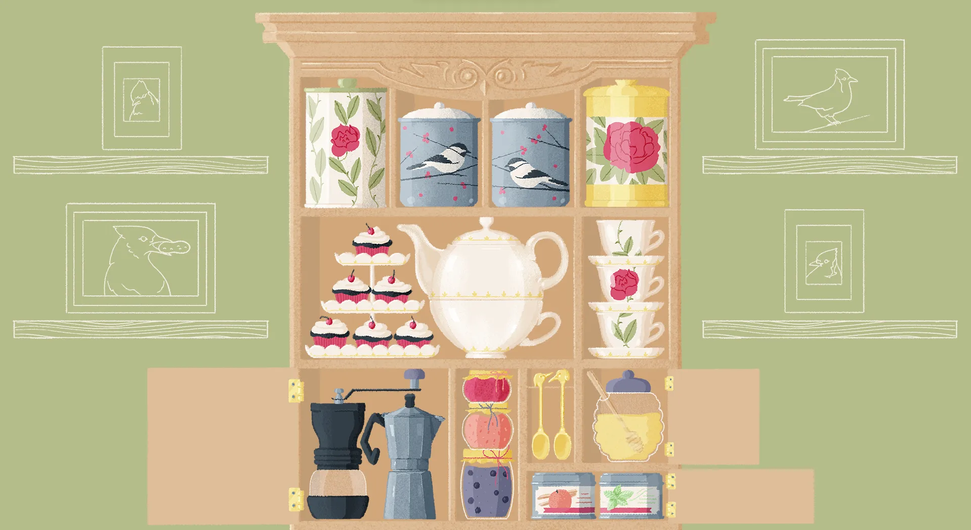 A Little to the Left Cupboards and Drawers Level 10 Tea Cups Solution