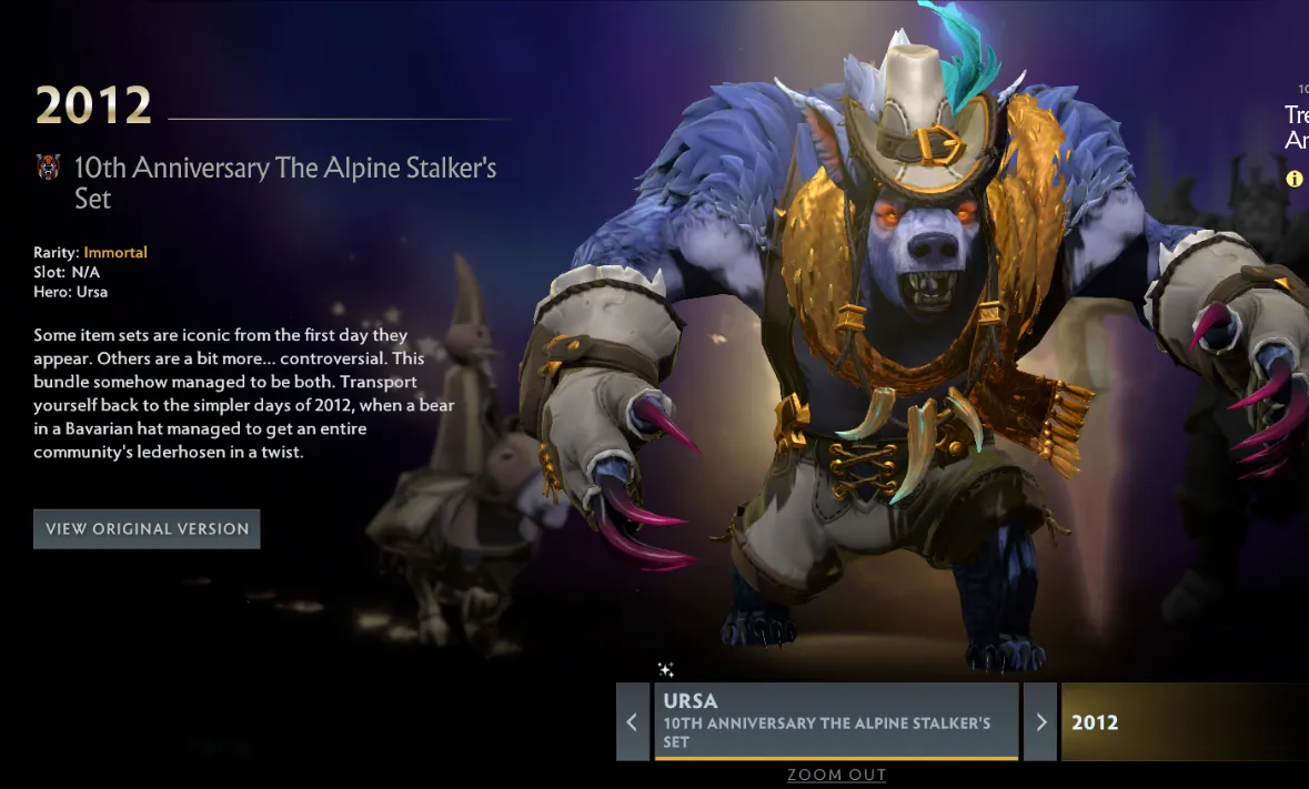 Dota 2 alpine ursa set