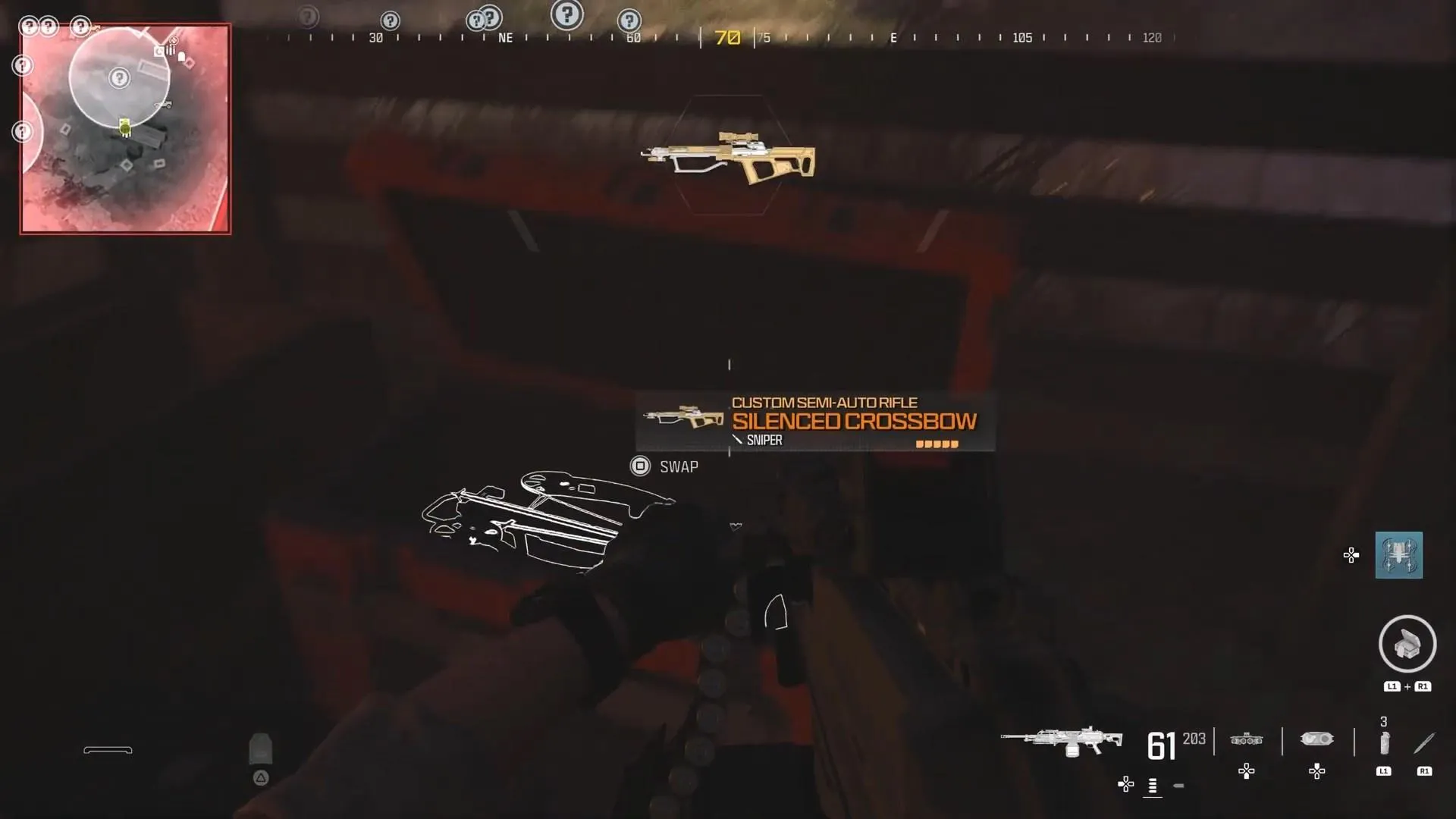 Silenced Crossbow in COD MW 3 Crash SIte.jpeg