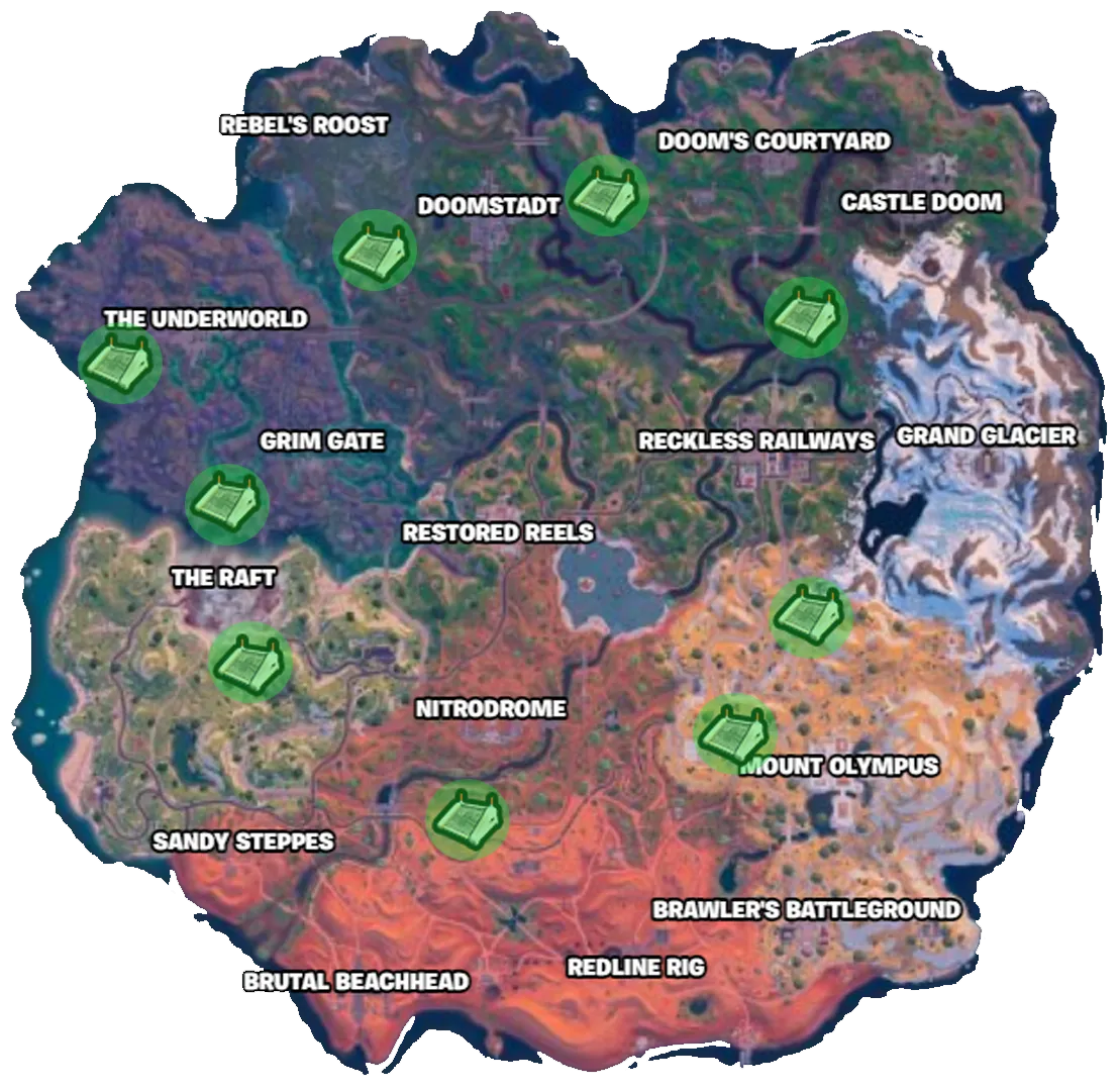 Every Weapon Bunker Location in Fortnite Chapter 5 Season 4