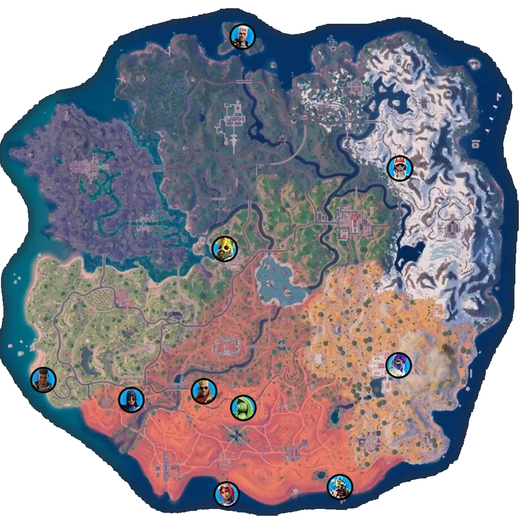 every npc location in Fortnite Chapter 5 Season 3.png