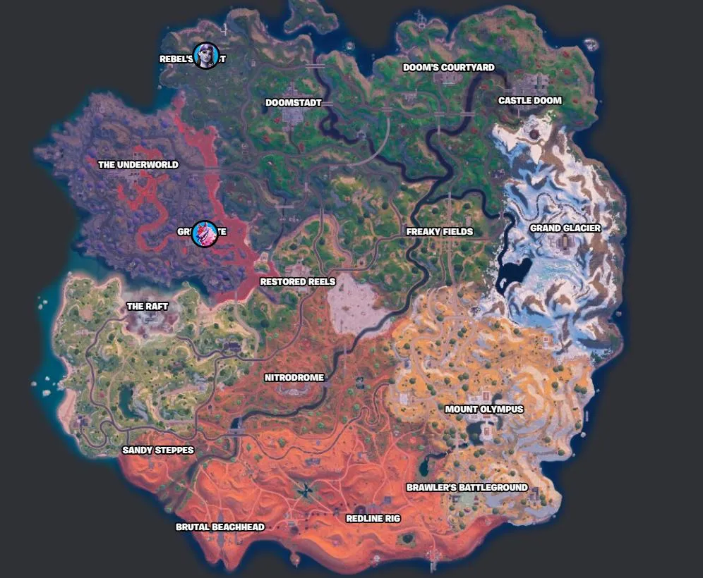 Dark Ruby or Andy Fangerson Locations in Fortnite