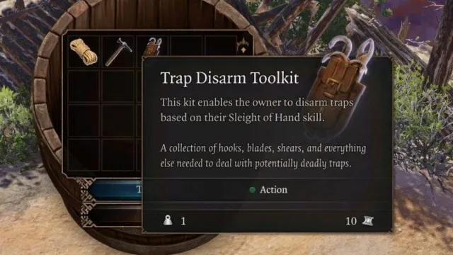 Trap disarm toolkit in Baldur's Gate 3