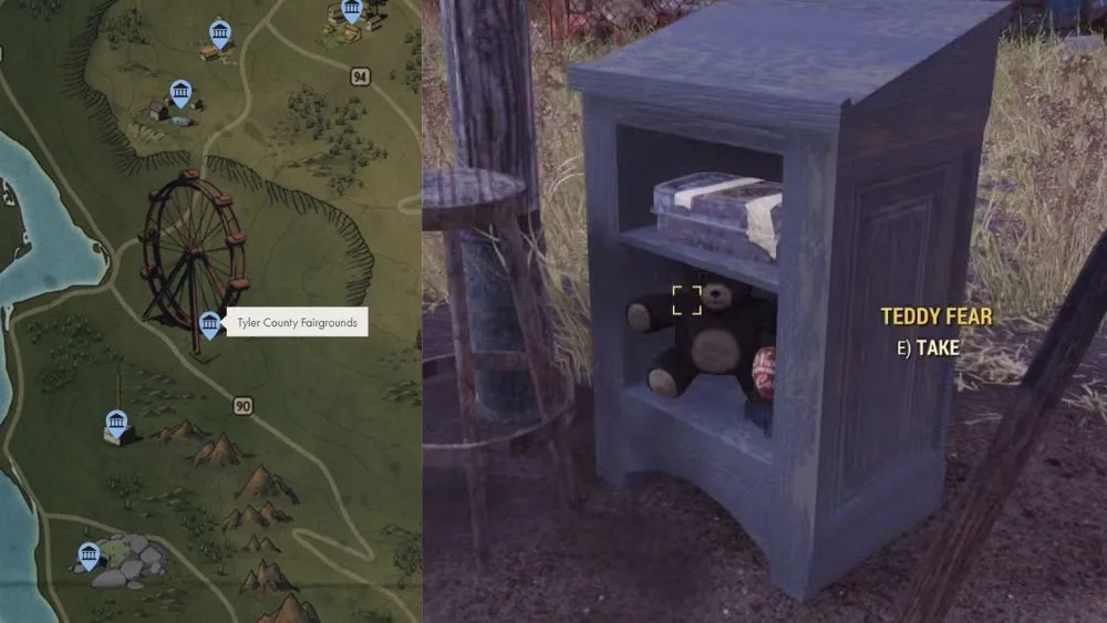 Все локации плюшевых мишек в Fallout 76