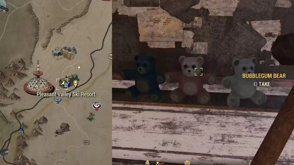 Все локации плюшевых мишек в Fallout 76