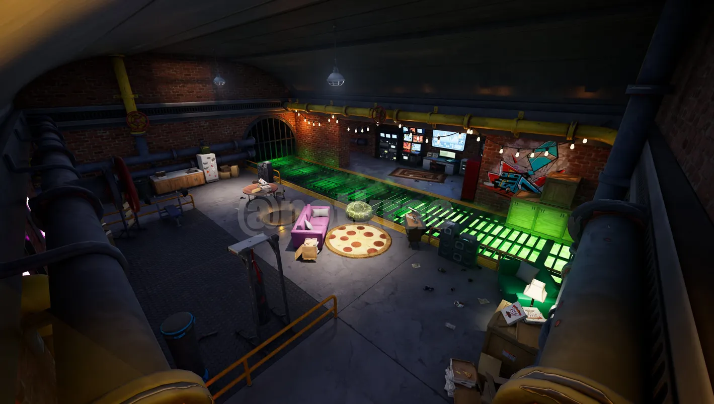 Fortnite x TMNT Leak Sewer Lair Spotted In-Game 1.png