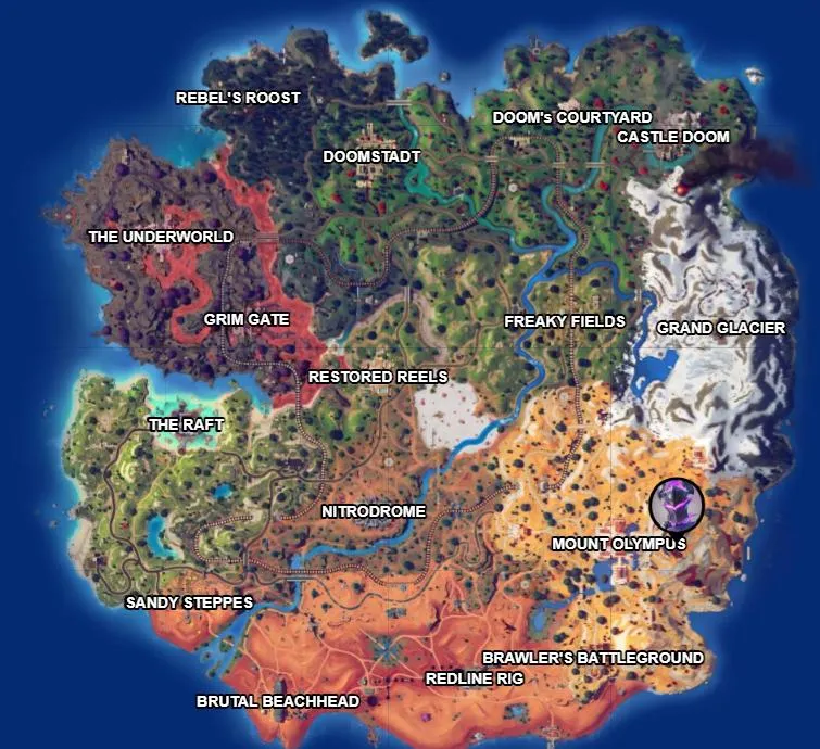 Knightmare Location in Fortnite