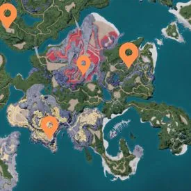 Карта ресурсов Palworld: все важные местоположения ресурсов