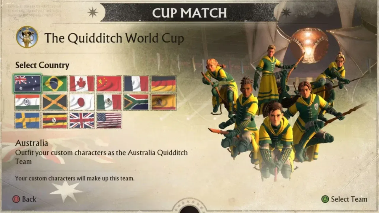 National Teams in HP Quidditch Champions