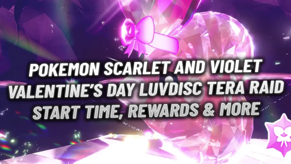 Pokemon Scarlet and Violet Valentine Tera Raid: Start Time, Rewards, & More
