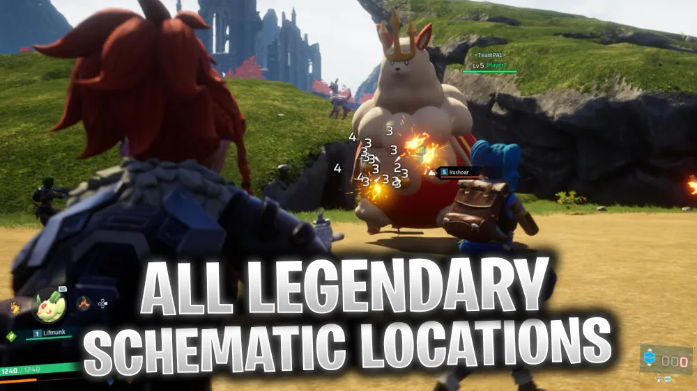 Palworld All Legendary Weapons And Armor Schematic Locations