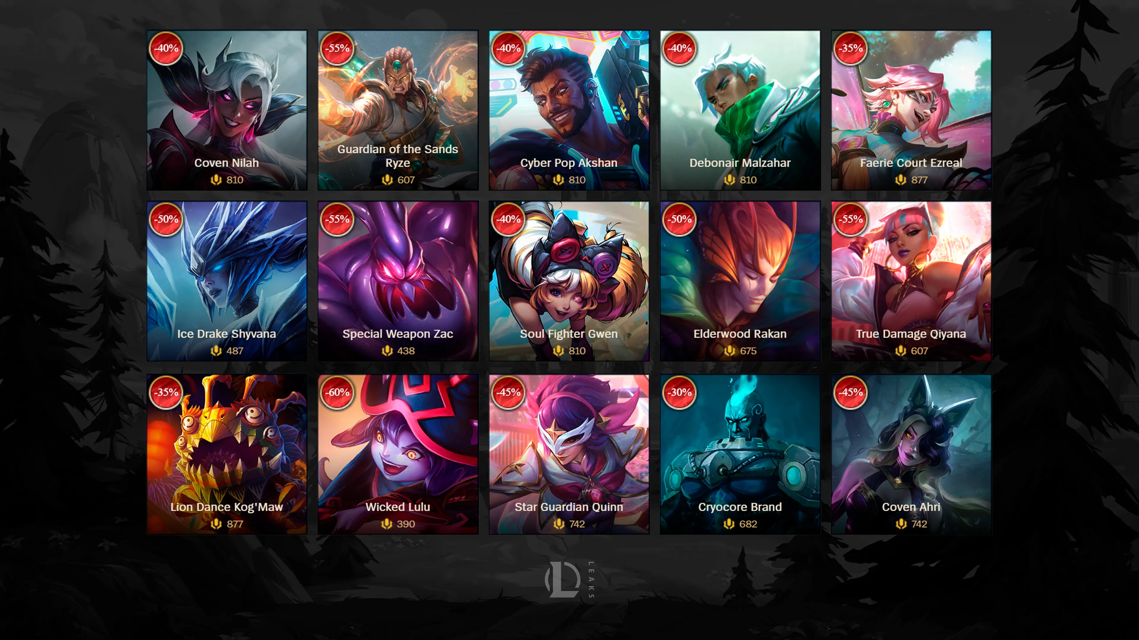 Current LoL Skin Sale November 1 - November 11