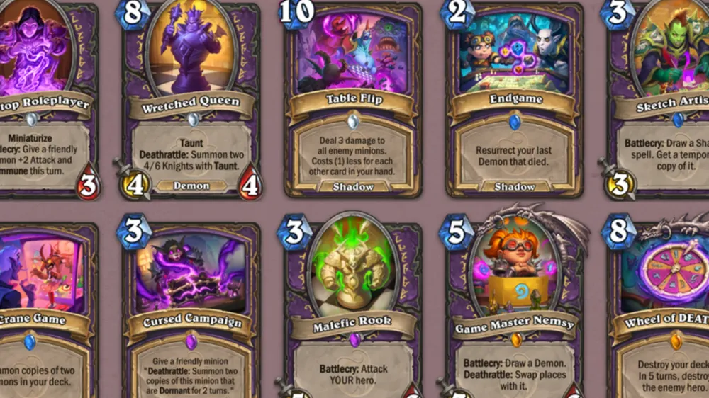 Hearthstone All New Warlock Cards in Whizbang's Workshop Explained