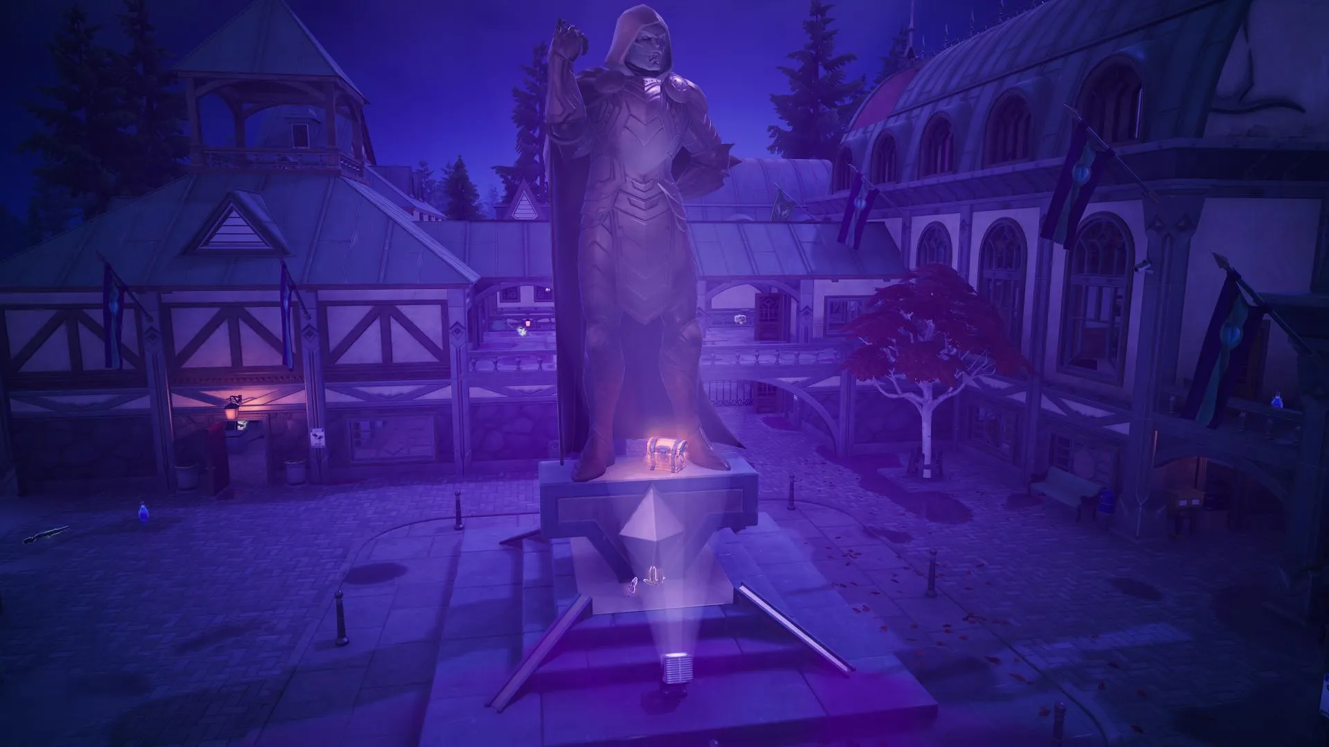 The Central Statue at Doomstadt in Fortnite