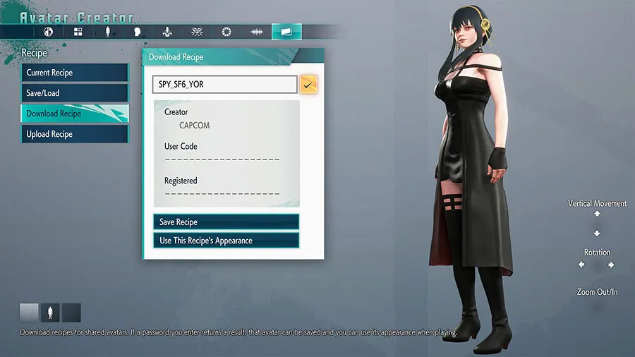 Download SPY x Family Character Recipe