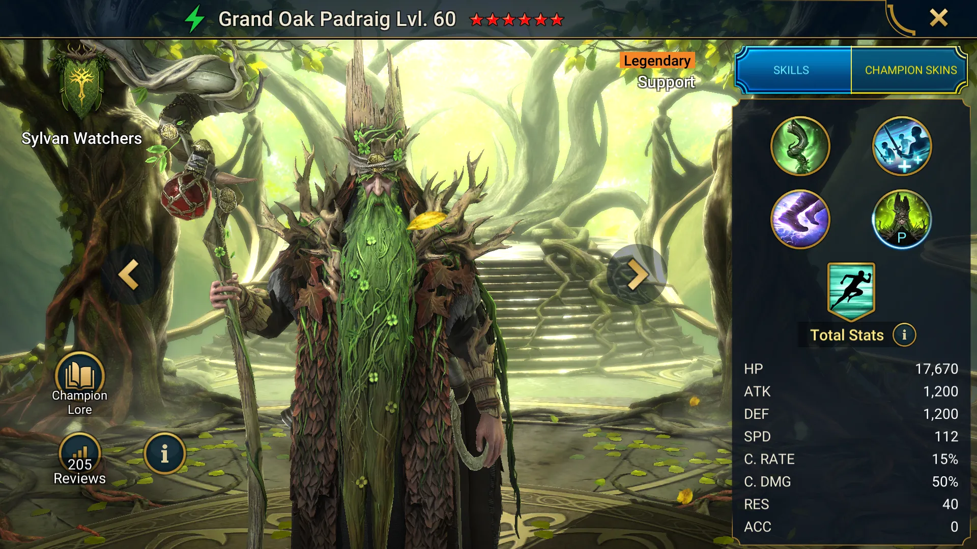 RAID Shadow Legends Grand Oak Padraig Best Build Guide