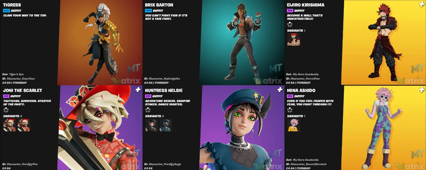 New fortnite My Hero Academia skins