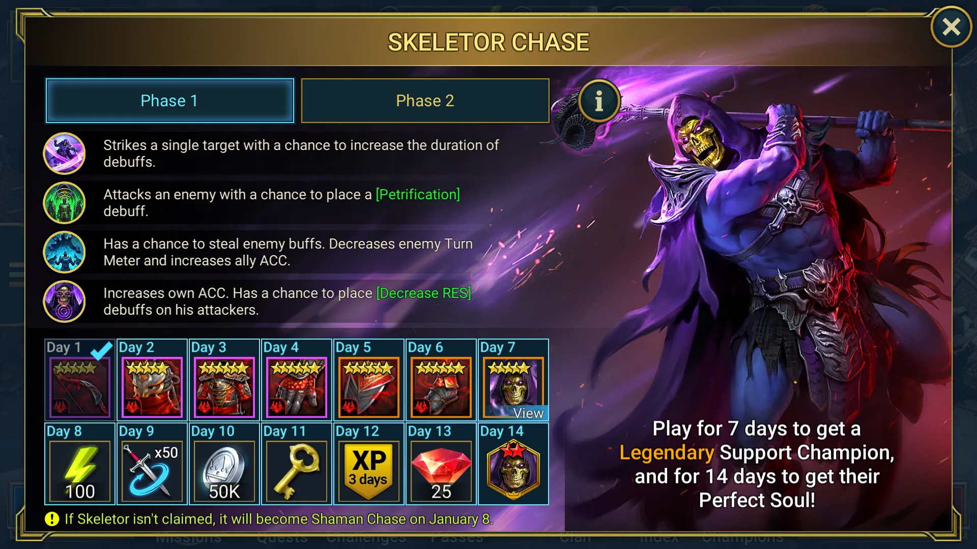 RAID Shadow Legends: Skeletor を無料で入手