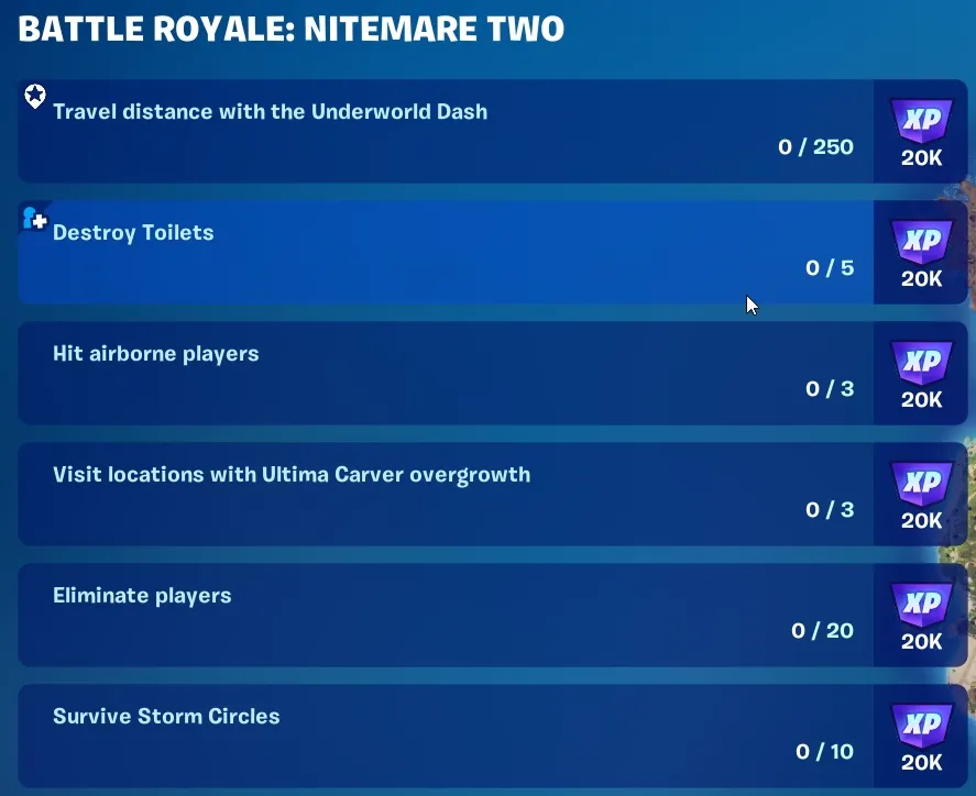 How to Complete Every 'Battle Royale: Nitemare Two' Quest in Fortnite