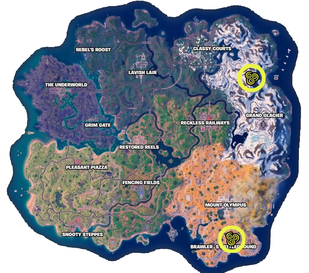Airbending Mythic Location Fortnite