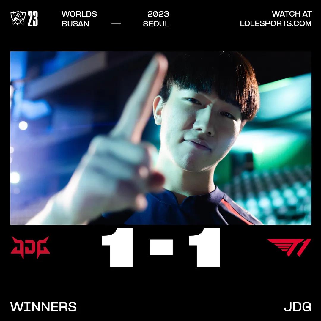 LoL Worlds 2023 Semifinals: Day 2 Results - JDG vs T1 Recap