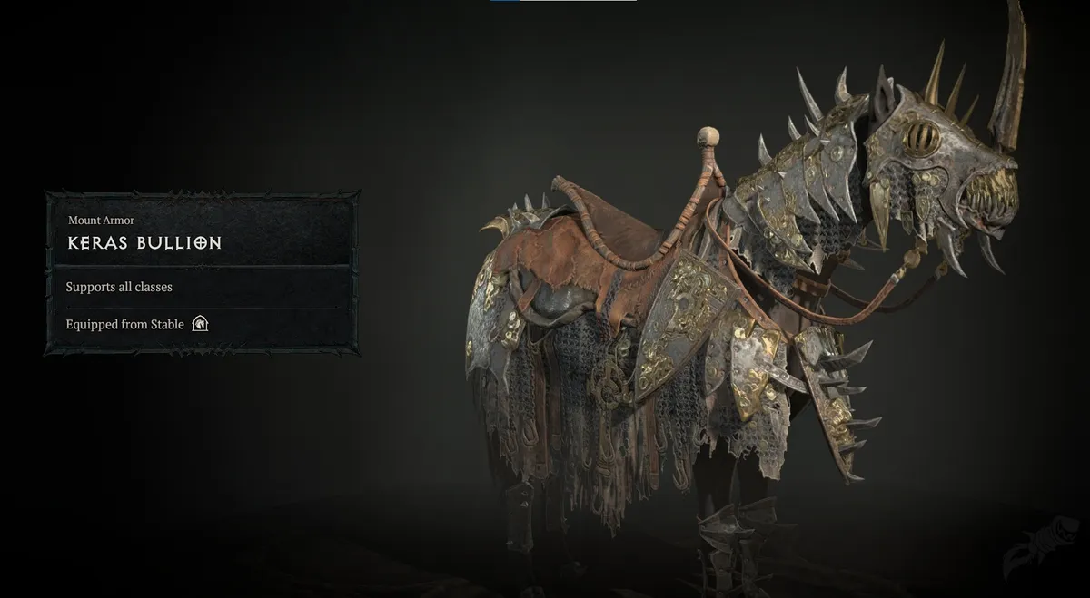 Diablo 4 armored horse microtranscation