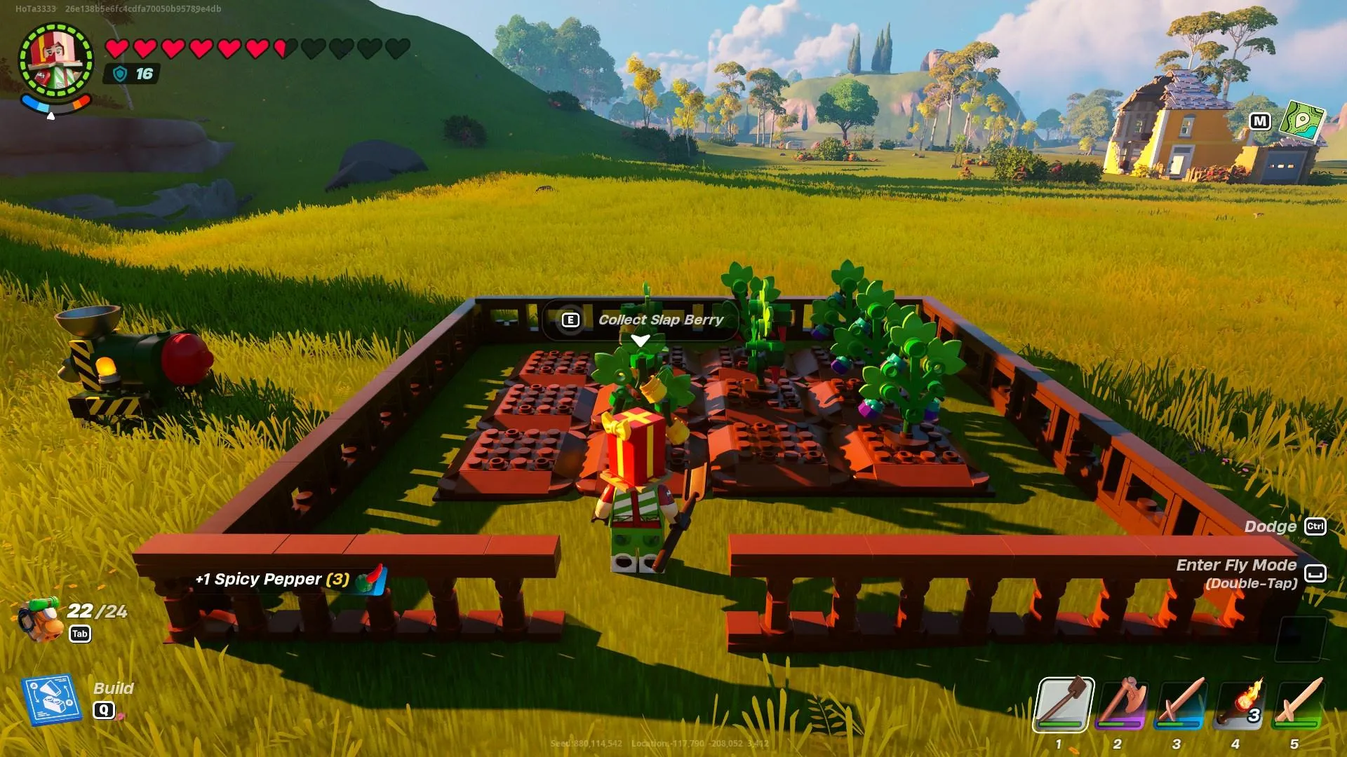 How to make a garden in LEGO Fortnite