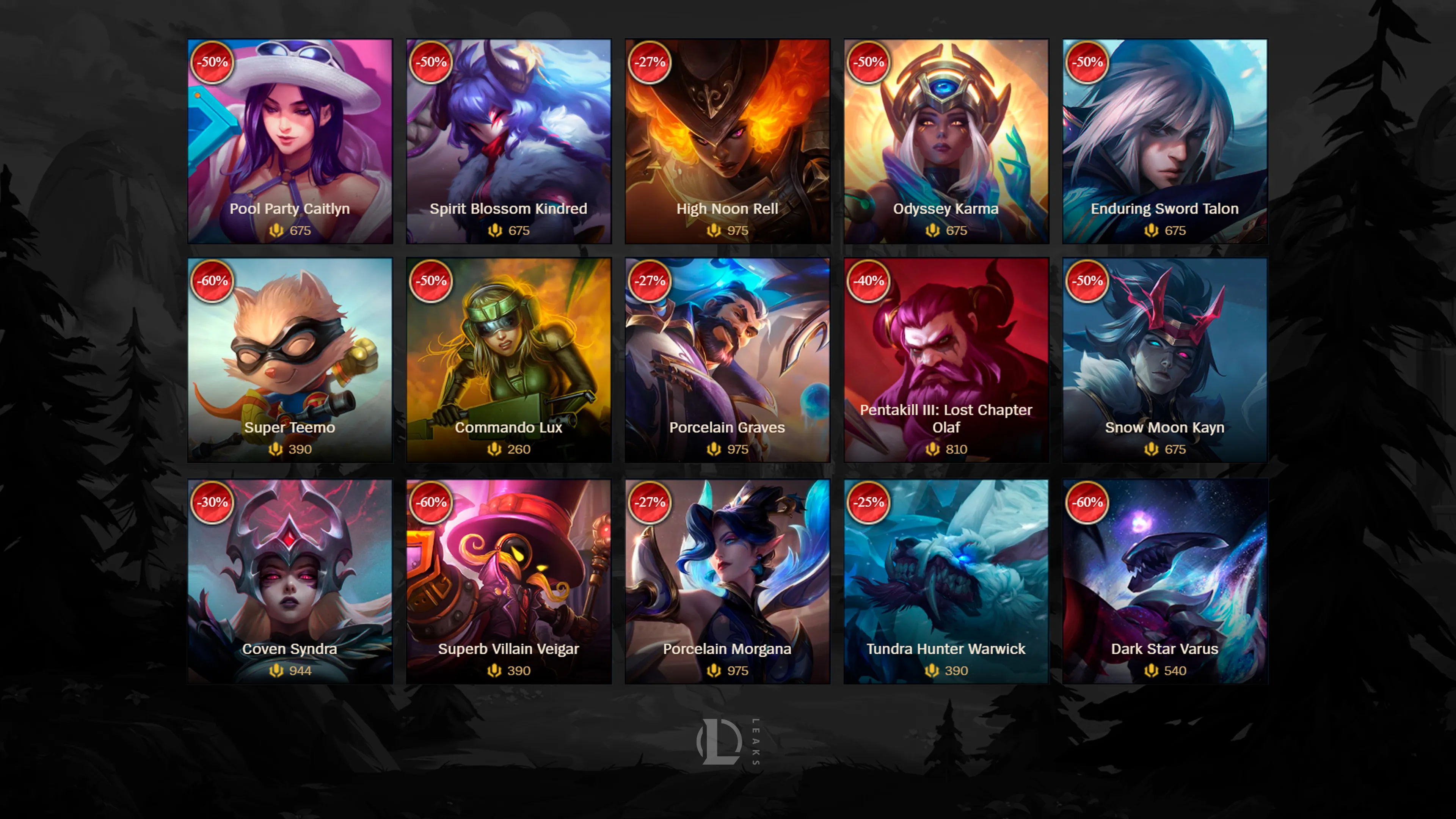 Current LoL Skin Sale September 3 - 9