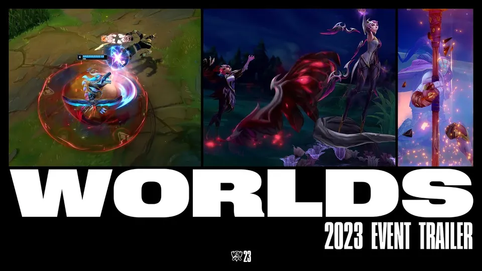 LoL Worlds 2023 Event Trailer Secret Message - New Skins?