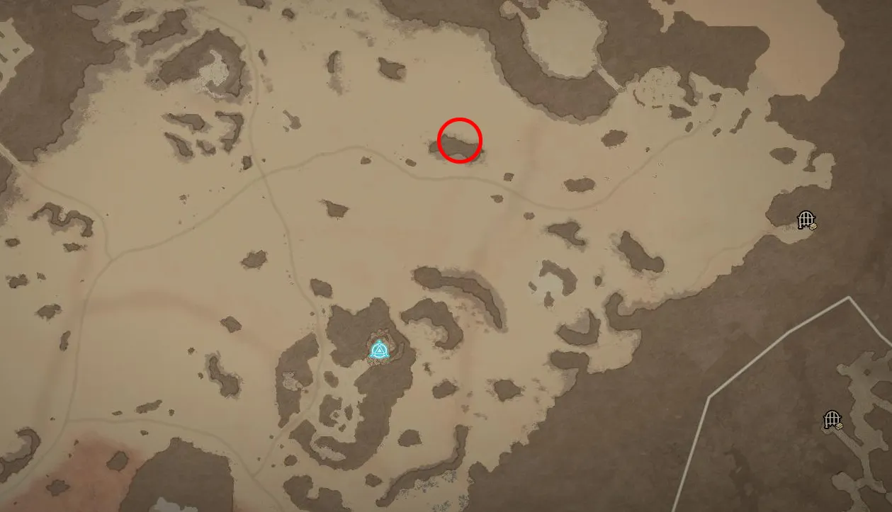 Scouring Sands Silent Chest Location Diablo 4