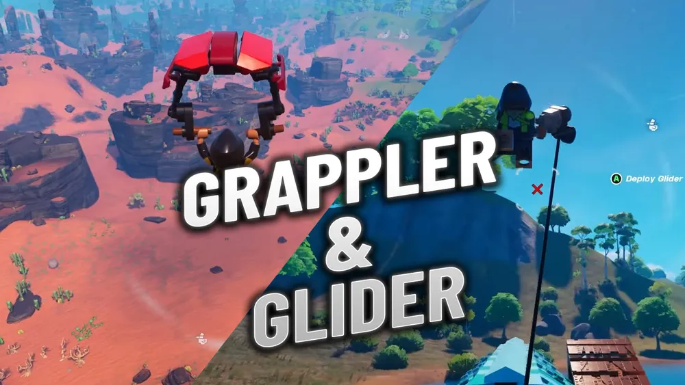 How to Get a Grappler and Glider in LEGO Fortnite