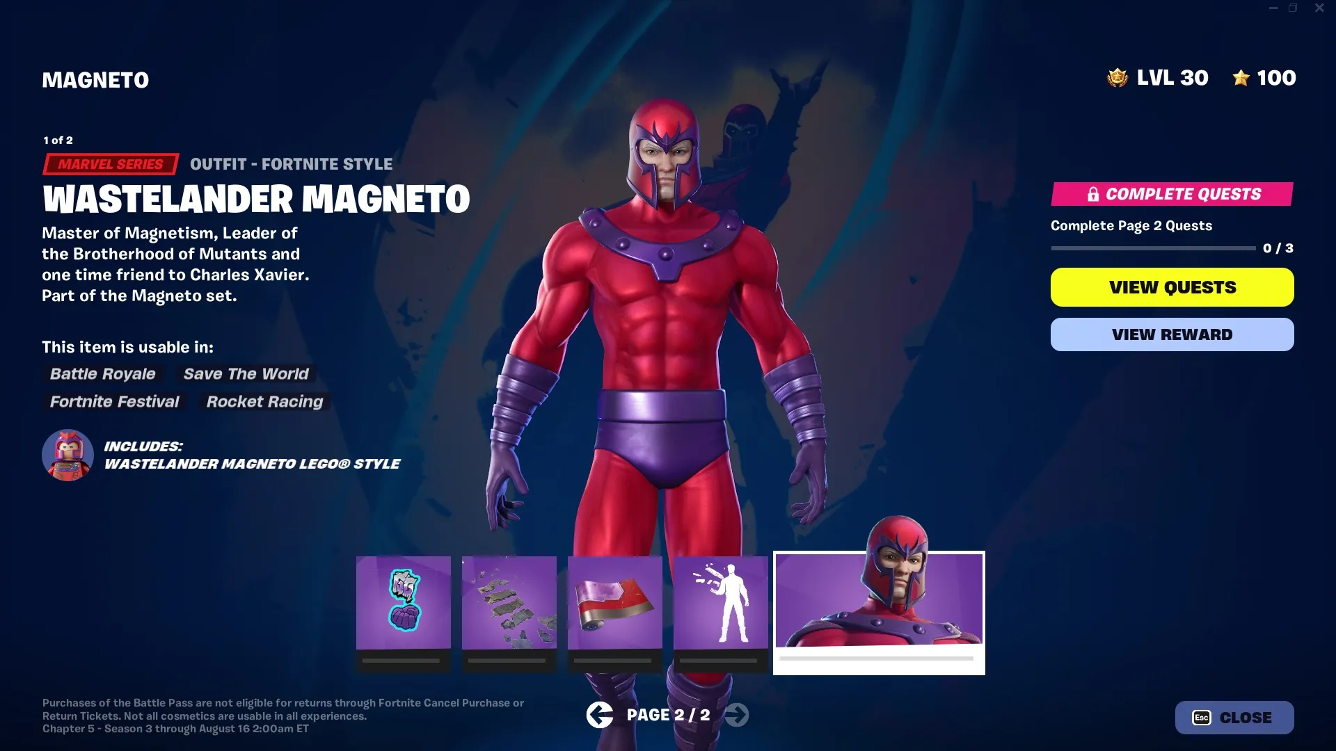 How To Complete Every Magneto Quest in Fortnite