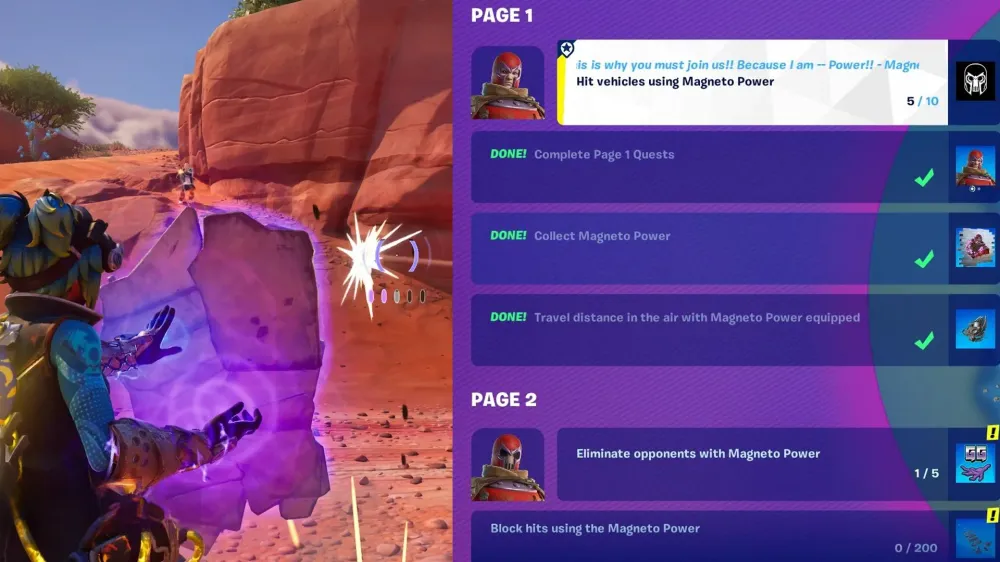 How To Complete Every Magneto Quest in Fortnite