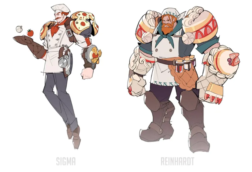 Overwatch 2 New Upcoming Skins Leaked! Chefs-Themed Skins Sigma Reinheardt