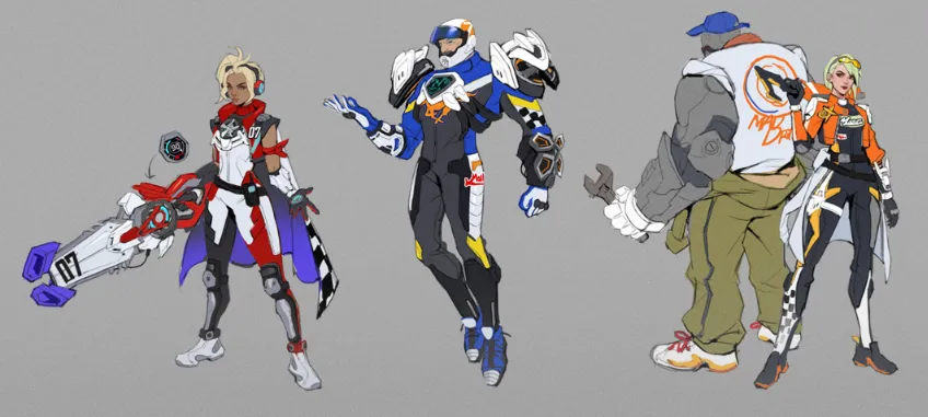 Overwatch 2 New Upcoming Skins Leaked! Racer-Themed Skins Ashe Sigma