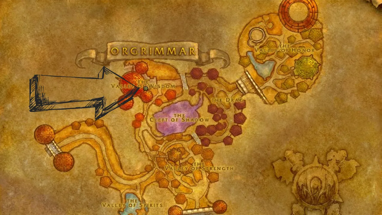 WoW Horde Skill Book Vendor Location