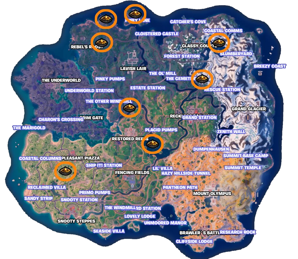 Every Campfire Location in Fortnite Chapter 5 Season 2.png